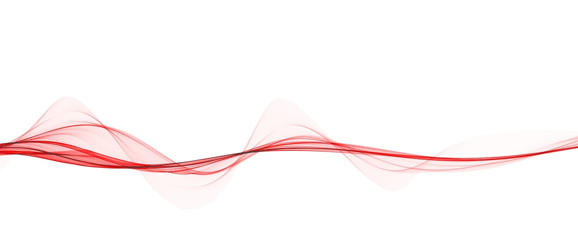Red horizontal wave